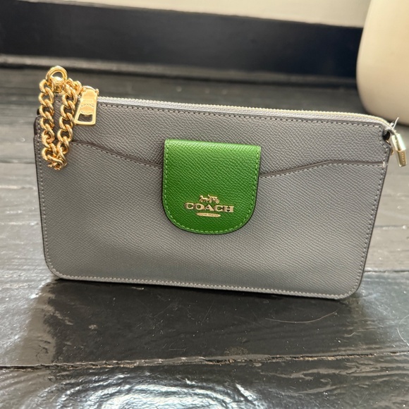 NWT Coach Poppy Crossbody + Card Case Colorblock- IM | Kelly Green Multi Color - Picture 5 of 9